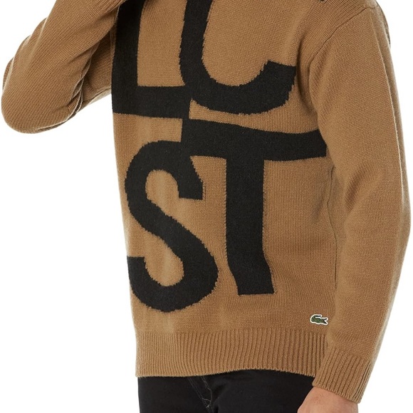 Lacoste Men’s Long Sleeves Graphic Letters Sweater - Picture 5 of 10